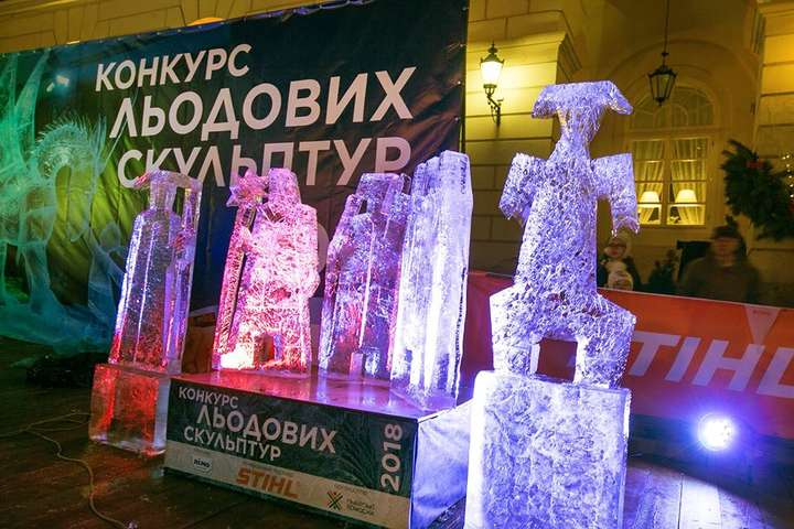 У Львові пройшов конкурс крижаних скульптур. Найяскравіші фото