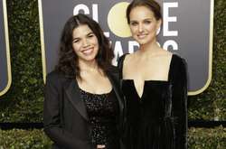 Похудевшая Натали Портман в бархатном платье от Dior произвела фурор на «Золотом глобусе»