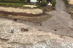 Наслідки зсувів у передмісті Санта-Барбари