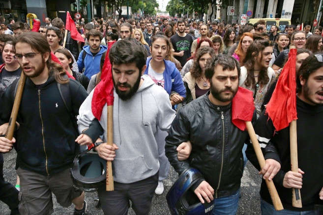 В столиці Греції люди протестують проти реформ