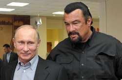 Владимир Путин и Стивен Сигал