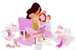 Американский иллюстратор показал космическую связь между мамой и малышом