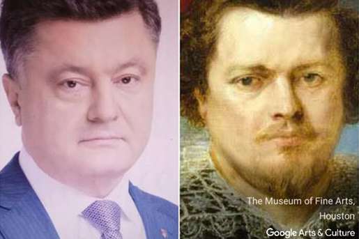 «Двойники» на картинах: Google показал, на кого похож Порошенко