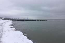 Азовское море покрылось тонким льдом (фото, видео)