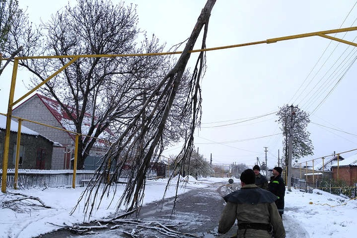 Негода в Україні: знеструмленими залишаються майже 700 населених пунктів