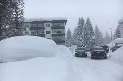 Снегопады парализовали Давос накануне Всемирного экономического форума