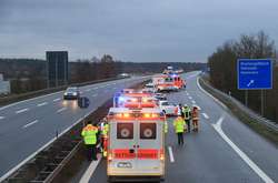 Місце ДТП на автобані в Баварії