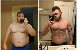 До и после. Парни, победившие лишний вес