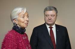 Крістін Лагард та Петро Порошенко