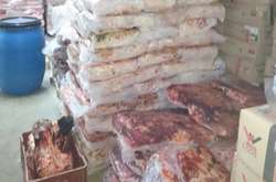 Вилучене у злочинців неякісне м'ясо
