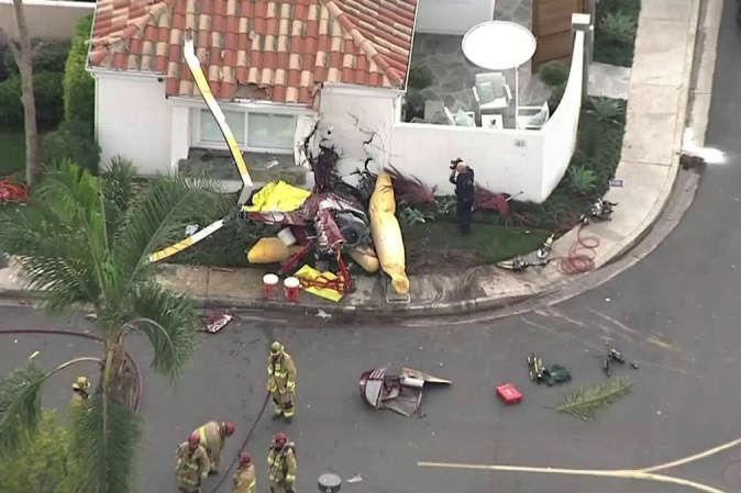 У Південній Каліфорнії вертоліт впав на будинок: загинули три людини
