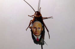 Опубликованы портреты президентов-тараканов Путина, Трампа и Гитлера 