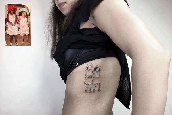 Турецький майстер робить татуювання за мотивами старих родинних фото