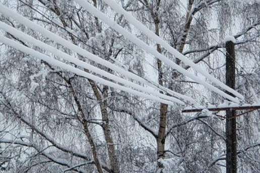 Сильні снігопади залишили без світла понад 100 сіл на заході України