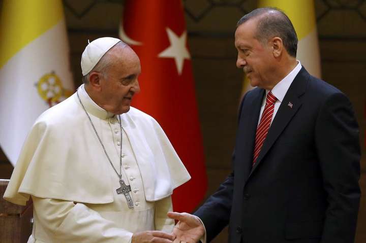 Президент Туреччини зустрінеться з Папою Римським