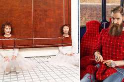 Свитер стал элементом стрит-арта: Вязаный камуфляж от лондонского художника поразил сеть