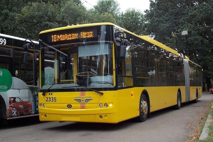 Кілька тролейбусних маршрутів у Києві не будуть працювати