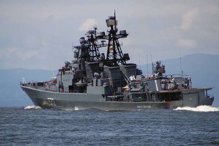 Російсьий корабель «постріляв» у Японському морі