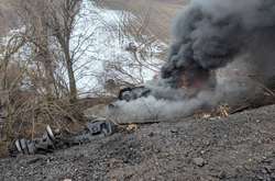 У США потяг зійшов з рейок і загорівся