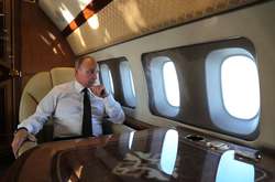  Путін на шляху до авіабази Хмеймім в Сирії 11 грудня 2017 року 