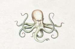 Британский журнал нарисовал обложку с Путиным-осьминогом
