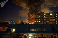 У Тбілісі пожежа охопила торговий центр