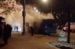 Тролейбус  з пасажирами вибухнув в Одесі