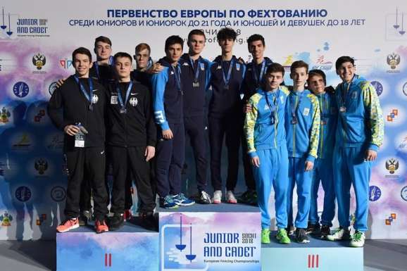 Українські шпажисти — бронзові призери кадетського чемпіонату Європи