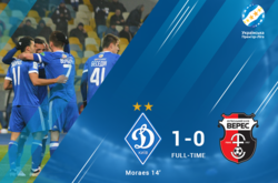 Прем'єр-ліга. «Динамо» вперше у сезоні виграло у «Вереса»