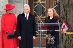 У Канаді під час візиту короля Філіпа переплутали прапори Бельгії та Німеччини