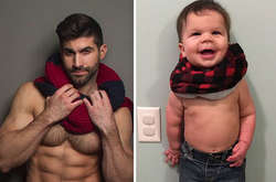 Профессиональный работник фэшн-индустрии и мальчик, которому полтора года