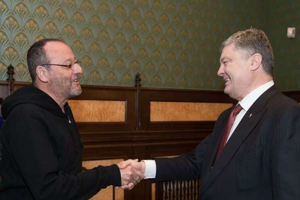 Жан Рено и президент Петр Порошенко - Президент Порошенко встретился с Леоном киллером