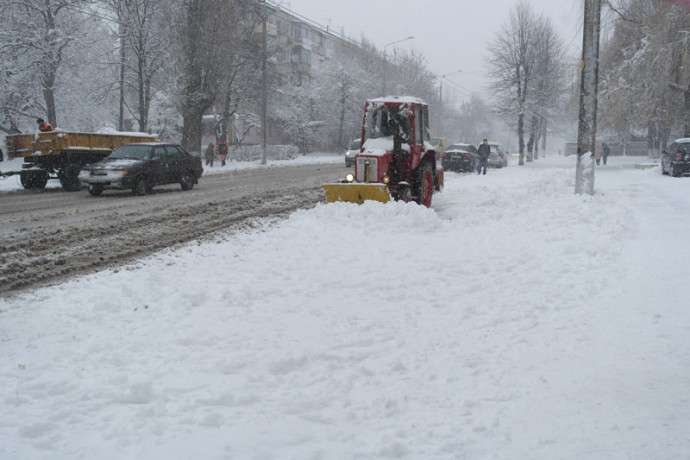 У Вінниці очікується випадіння снігу до 25 см