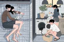 Доверие, нежность и любовь: Художник показал в своих иллюстрациях настоящую жизнь влюбленных