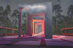 Проект арки-фонтану у парку Партизанської Слави