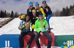 Красовський, Антипенко й Анцибор – чемпіони України з класичного лижного спринту. Фото