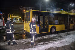 Пожар у тролейбусі