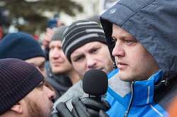  Игорь Востриков на акции в Кемерово 