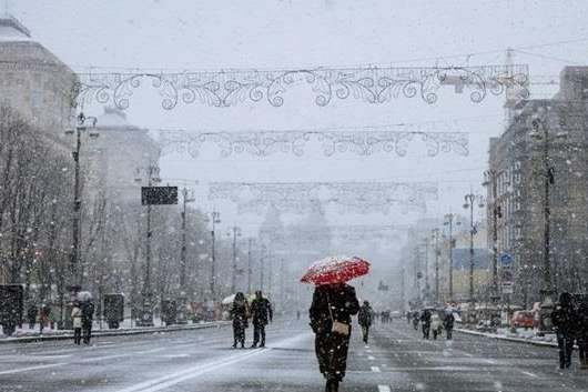 У п'ятницю в Києві очікується мокрий сніг і дощ