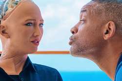 Уилл Смит и робот София