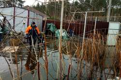 У водяному полоні: на Київщині підтопило подвір’я приватних будинків