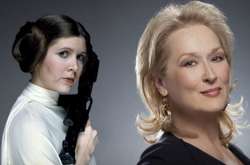 Кэрри Фишер и Мерил Стрип 