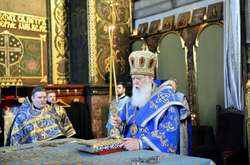 Патріарх Філарет провів Великоднє богослужіння у Володимирському соборі: відео