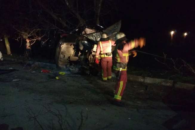 У Миколаївській області автомобіль врізався у дерево: чоловік загинув, ще шестеро людей були поранені
