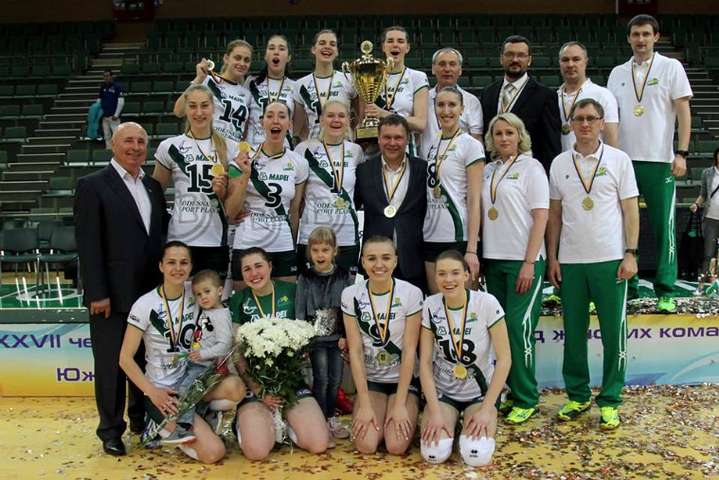 <p>«Хімік» став чемпіоном України з волейболу. Фото: vc.khimik.com.ua</p> - «Хімік» у восьмий раз поспіль став чемпіоном України з волейболу