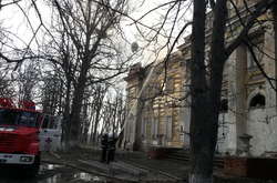 На Харківщині горів палац Шидловських 