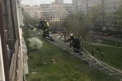 Пожежа у будинку на Оболоні