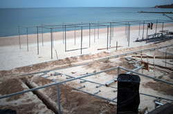 На пляжі Ланжерон розпочалося будівництво