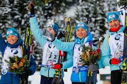 Жіноча збірна України з біатлону. Фото Getty Images