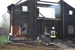 Ліквідація пожежі в лазні на території ресторану